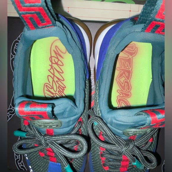 Authentic Versace Cross Chain Reaction Green Sneakers - Picture 6 of 7